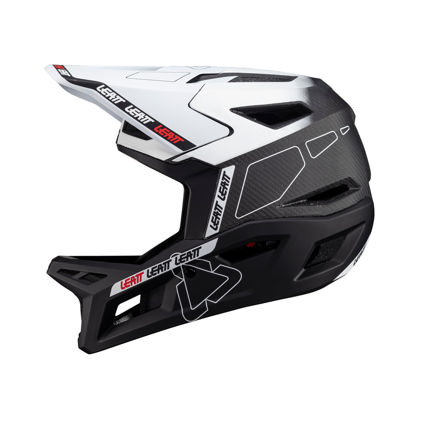 LEATT Helmet MTB Gravity 6.0 Carbon V24 (White)